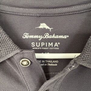 Tommy Bahama Men’s Dark Gray Supima Cotton Polo